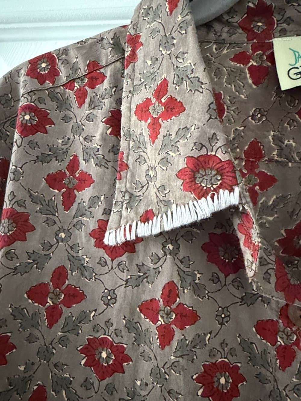 Jaded Gypsy Oversized Blouse Shirt Size large NWOT RANDOM BLEACH LOOK SPOTS - Picture 4 of 12